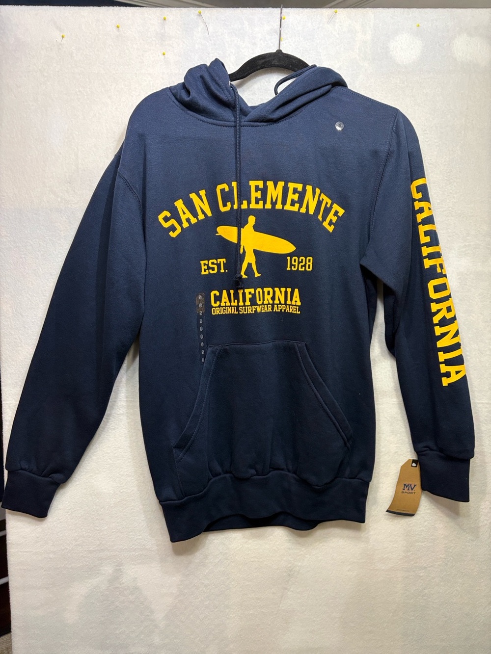 NWT MV  Sport California Surf Graphic Hoodie Small